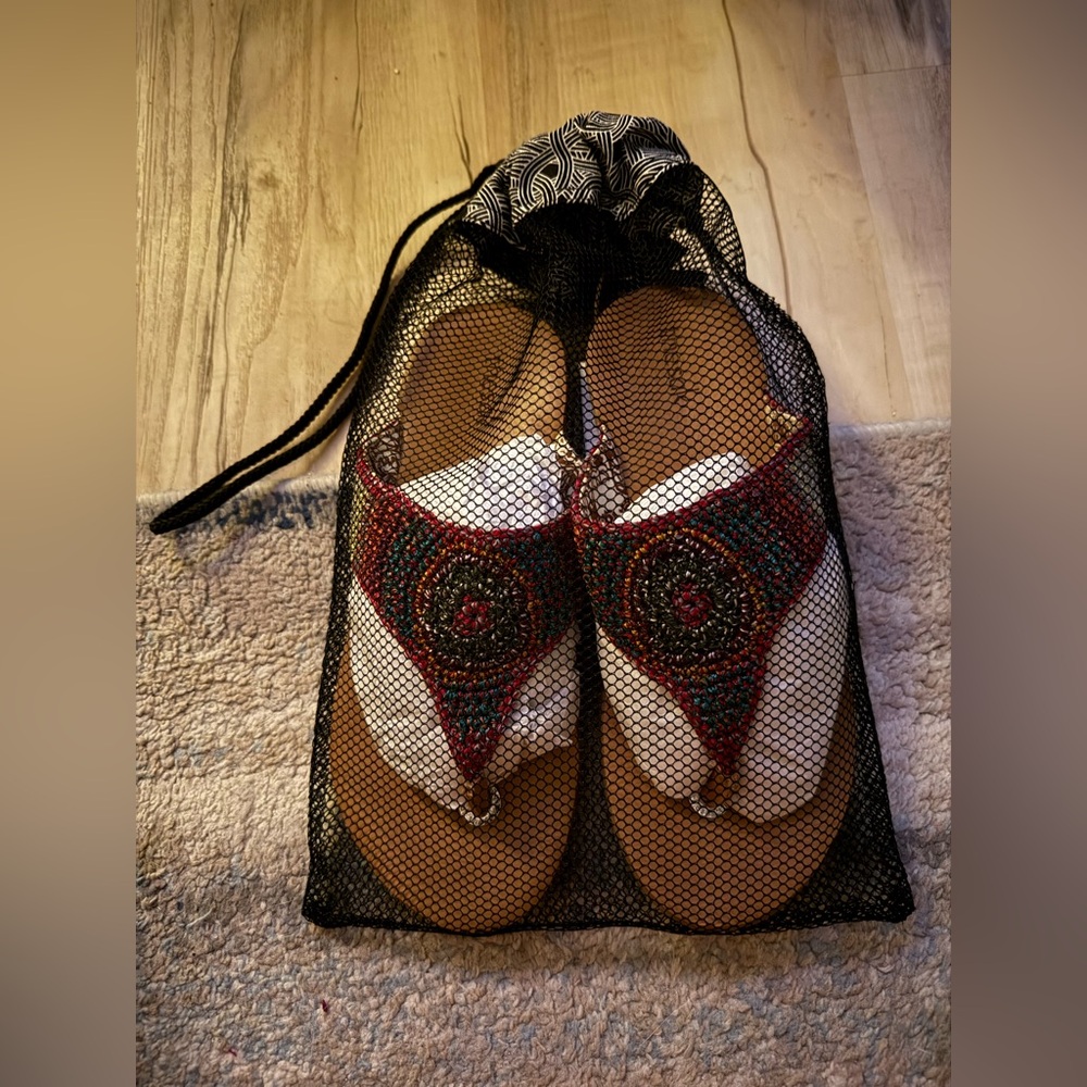 Colorful Beaded Women's Shanna thesak Sandals - Picture 3 of 7